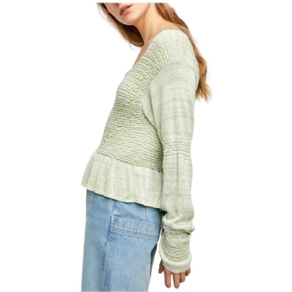 Free People Free Spirit Pullover Women's Knit Blouse Size XS - Picture 3 of 9